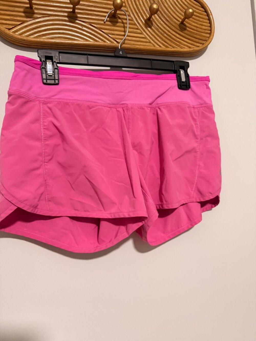 Lululemon Pink Lined Running Shorts Size 6